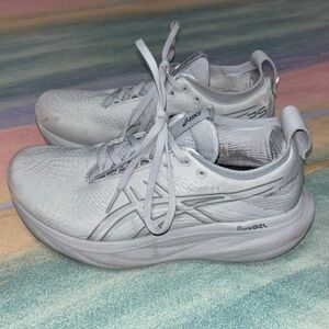 Asics Grey Athletic Shoes